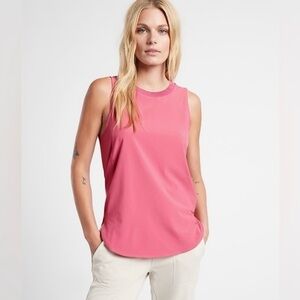 Athleta Zephyr Tank Top Rose Pink Size XS Travel Hiking Athleisure